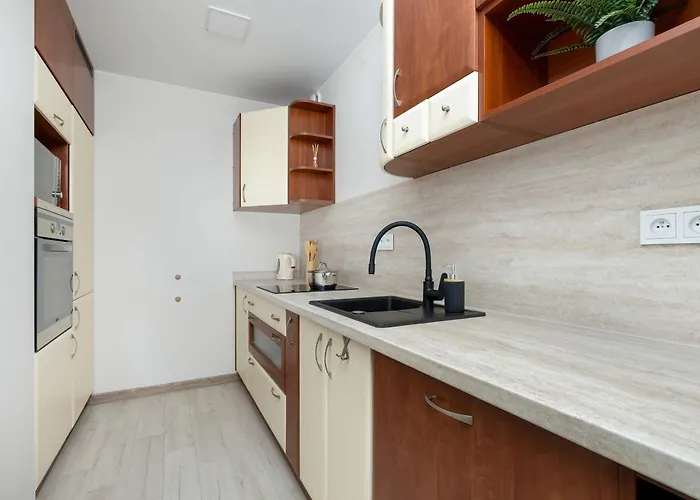 Elegant In Center With Desk And View By Renters Apartman